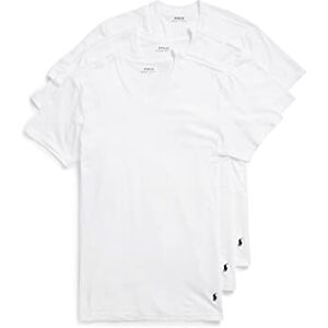 POLO RALPH LAUREN Polo Herren-Unterhemd mit V-Ausschnitt, Klassische Passform, Baumwolle, 3er-Pack, 3 Weiß/Cruise Navy Pp POLO RALPH LAUREN Polo Herren-Unterhemd mit V-Ausschnitt, Klassische Passform, Baumwolle, 3er-Pack, 3 Weiß/Cruise Navy Pp