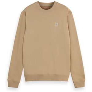 Scotch & Soda Herren Essential Badge Logo Crewneck Sweatshirt, Sand, M Scotch & Soda Herren Essential Badge Logo Crewneck Sweatshirt, Sand, M
