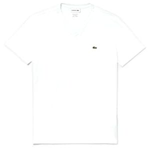 Lacoste Herren Th6604 T-Shirt, Weiß (Blanc), 7 Lacoste Herren Th6604 T-Shirt, Weiß (Blanc), 7