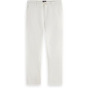 Scotch & Soda Men's Core-Drift-Cotton-Blend Twill Chino Pants, Off White, 33 W/30 L Scotch & Soda Men's Core-Drift-Cotton-Blend Twill Chino Pants, Off White, 33 W/30 L