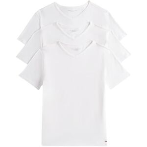Tommy Hilfiger Herren 3er Pack T-Shirts Kurzarm Stretch V-Ausschnitt, Weiß (White/White/White), XL Tommy Hilfiger Herren 3er Pack T-Shirts Kurzarm Stretch V-Ausschnitt, Weiß (White/White/White), XL