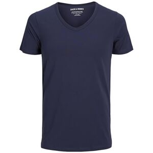 JACK & JONES Herren Basic V-neck Tee S/S Noos T Shirt, Navy Blue, M EU JACK & JONES Herren Basic V-neck Tee S/S Noos T Shirt, Navy Blue, M EU