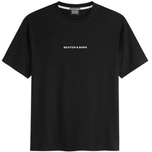 Scotch & Soda Herren T-Shirt Core Logo Front Chest T-Shirt, Schwarz,M Scotch & Soda Herren T-Shirt Core Logo Front Chest T-Shirt, Schwarz,M