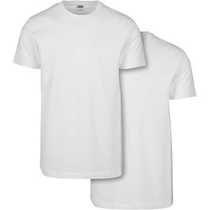 Urban Classics Herren Basic Tee 2-pack T-Shirt, white/white, XXL Urban Classics Herren Basic Tee 2-pack T-Shirt, white/white, XXL