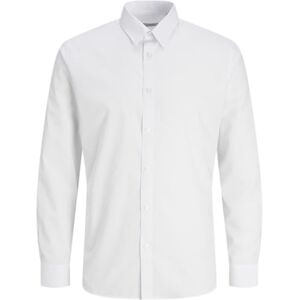 JJ REBEL Herren Jrebgavin Solid Shirt Ls Noos Hemd, Weiß, XS EU JJ REBEL Herren Jrebgavin Solid Shirt Ls Noos Hemd, Weiß, XS EU