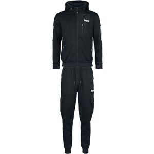 Lonsdale Herren Trainingsanzug mit Kapuze normale Passform BULOUGH XXL, Black/White Lonsdale Herren Trainingsanzug mit Kapuze normale Passform BULOUGH XXL, Black/White