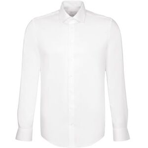Seidensticker Herren Mens Shaped Longsleeve Cotton Shirt, Weiß(253690), 42 EU Seidensticker Herren Mens Shaped Longsleeve Cotton Shirt, Weiß(253690), 42 EU