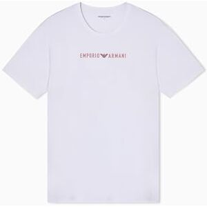 Giorgio Armani Herren Strukturiertes Logoband Rundhals T-Shirt Weiß M Giorgio Armani Herren Strukturiertes Logoband Rundhals T-Shirt Weiß M