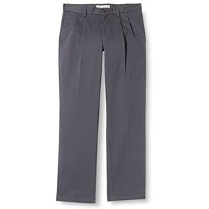 Amazon Essentials Herren Knitterfreie Chinohose mit klassischer Passform und Bügelfalte (erhältlich in Big & Tall), Dunkelgrau, 44W / 28L Amazon Essentials Herren Knitterfreie Chinohose mit klassischer Passform und Bügelfalte (erhältlich in Big & Tall), Dunkelgrau, 44W / 28L
