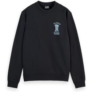 Scotch & Soda Left Chest Artwork Sweatshirt Herren Sweatshirt, Black, M Scotch & Soda Left Chest Artwork Sweatshirt Herren Sweatshirt, Black, M