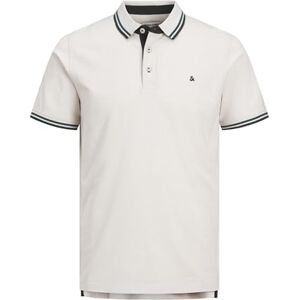 JACK & JONES Herren Slim Fit Polo Shirt JJEPAULOS Uni Sommer Hemd Kragen Kurz Arm Basic Pique Cotton, Beige-3, XL JACK & JONES Herren Slim Fit Polo Shirt JJEPAULOS Uni Sommer Hemd Kragen Kurz Arm Basic Pique Cotton, Beige-3, XL