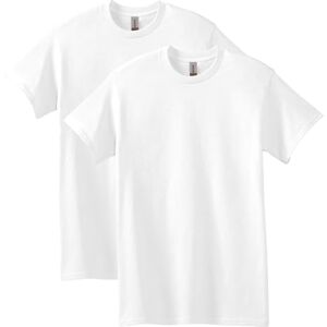 Gildan Unisex-Erwachsene Heavy Cotton T-Shirt, Style G5000, Multipack Hemd, Weiß (2-er Pack), Mittel (2er Gildan Unisex-Erwachsene Heavy Cotton T-Shirt, Style G5000, Multipack Hemd, Weiß (2-er Pack), Mittel (2er