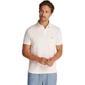Tommy Hilfiger Herren Poloshirt Kurzarm Core 1985 Regular Fit, Elfenbein (Ivory Petal), M Tommy Hilfiger Herren Poloshirt Kurzarm Core 1985 Regular Fit, Elfenbein (Ivory Petal), M