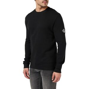 Calvin Klein Herren Langarmshirt Badge Waffle Tee Basic, Schwarz (Ck Black), S Calvin Klein Herren Langarmshirt Badge Waffle Tee Basic, Schwarz (Ck Black), S