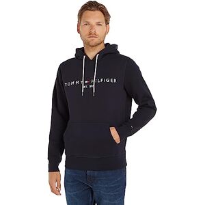 Tommy Hilfiger Herren Hoodie Core Tommy Logo mit Kapuze, Blau (Sky Captain), L Tommy Hilfiger Herren Hoodie Core Tommy Logo mit Kapuze, Blau (Sky Captain), L