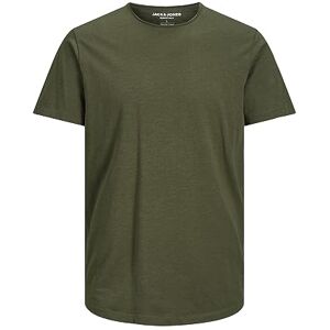 JACK & JONES JACK&JONES Basic T-Shirt Rundhals Kurzarm Jersey Baumwolle Shirt Regular Fit JJEBASHER, Grün (Forest Night/Reg),L JACK & JONES JACK&JONES Basic T-Shirt Rundhals Kurzarm Jersey Baumwolle Shirt Regular Fit JJEBASHER, Grün (Forest Night/Reg),L