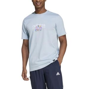 Adidas Herren Codes LINEAR Graphic Tee, Wonder Blue, XL Adidas Herren Codes LINEAR Graphic Tee, Wonder Blue, XL