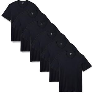 Amazon Essentials Herren Kurzärmeliger V-Ausschnitt in normaler Passform, 6er-Pack, Schwarz, XXL Amazon Essentials Herren Kurzärmeliger V-Ausschnitt in normaler Passform, 6er-Pack, Schwarz, XXL