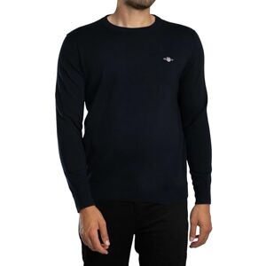 GANT Herren Classic Cotton C-Neck Pullover, Evening Blue, M EU GANT Herren Classic Cotton C-Neck Pullover, Evening Blue, M EU