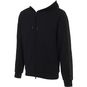 Giorgio Armani Herren-Sweatshirt Basic Terry mit durchgehendem Reißverschluss, Größe M, Schwarz, Schwarz, M Giorgio Armani Herren-Sweatshirt Basic Terry mit durchgehendem Reißverschluss, Größe M, Schwarz, Schwarz, M