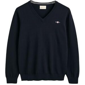 GANT Herren Classic Cotton V-Neck Pullover, Evening Blue, 3XL EU GANT Herren Classic Cotton V-Neck Pullover, Evening Blue, 3XL EU