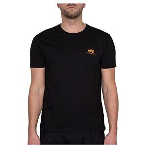 Alpha Basic T Small Logo T-Shirt für Herren Black/Neon Orange Alpha Basic T Small Logo T-Shirt für Herren Black/Neon Orange
