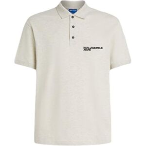KARL LAGERFELD JEANS Regular Pique Polo, Men, Grey, Polo KARL LAGERFELD JEANS Regular Pique Polo, Men, Grey, Polo