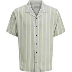 JJ REBEL Herren Jrebwater Stripe Resort Shirt Ss, Desert Sage, S EU JJ REBEL Herren Jrebwater Stripe Resort Shirt Ss, Desert Sage, S EU