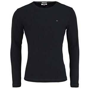 Tommy Jeans Herren Tjm Original Rib Longsleeve Tee Dm0dm04409 Langarm Strickoberteile, Schwarz, XS EU Tommy Jeans Herren Tjm Original Rib Longsleeve Tee Dm0dm04409 Langarm Strickoberteile, Schwarz, XS EU