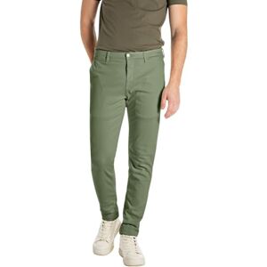 Replay Herren Chino Hose Zeumar Slim-Fit Hyperflex X-Lite mit Stretch, Army Green. 850 (Grün), 36W/32L Replay Herren Chino Hose Zeumar Slim-Fit Hyperflex X-Lite mit Stretch, Army Green. 850 (Grün), 36W/32L