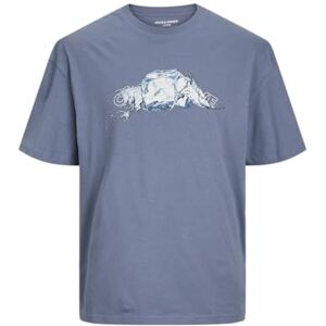 JACK & JONES Herren Jcosplash Tee Ss Crew Neck Gc T-Shirt, Flint Stone, L JACK & JONES Herren Jcosplash Tee Ss Crew Neck Gc T-Shirt, Flint Stone, L