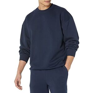 Amazon Essentials Herren Sweatshirt mit Rundhalsausschnitt und übergroßer Passform (erhältlich in Big & Tall), Marineblau, M Amazon Essentials Herren Sweatshirt mit Rundhalsausschnitt und übergroßer Passform (erhältlich in Big & Tall), Marineblau, M