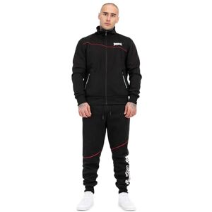 Lonsdale Herren Traininganzug normale Passform GEDDINGTON XXL, Black Lonsdale Herren Traininganzug normale Passform GEDDINGTON XXL, Black