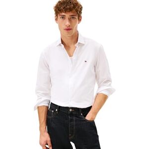 Tommy Hilfiger Herren Hemd Dobby Shirt Slim Fit, Weiß (White), XL Tommy Hilfiger Herren Hemd Dobby Shirt Slim Fit, Weiß (White), XL