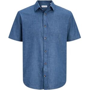 JACK & JONES Jjesummer Linen Blend Shirt S/S Sn JACK & JONES Jjesummer Linen Blend Shirt S/S Sn
