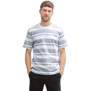 TOM TAILOR Denim Loose Fit Bluse mit Streifenmuster, Rose White Vertical Stripe, S TOM TAILOR Denim Loose Fit Bluse mit Streifenmuster, Rose White Vertical Stripe, S