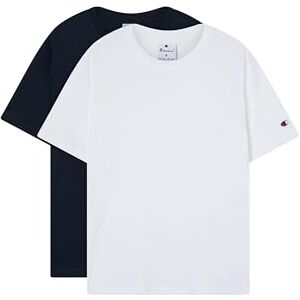 Champion Herren Legacy Icons 2-Pack Crewneck T-Shirt, Weiß (WW001), L, Weiß (Ww001), L Champion Herren Legacy Icons 2-Pack Crewneck T-Shirt, Weiß (WW001), L, Weiß (Ww001), L