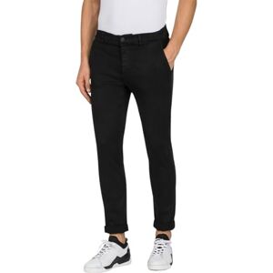 Replay Herren Chino Zeumar Slim-Fit Hyperflex X-Lite mit Stretch, Schwarz (Black 040-1), 36W / 32L Replay Herren Chino Zeumar Slim-Fit Hyperflex X-Lite mit Stretch, Schwarz (Black 040-1), 36W / 32L