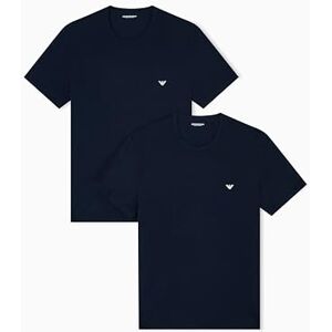 Giorgio Armani Man's Core Logoband 2-Pack Crewneck T-Shirt, Blau, S Regular, Armani Blue/Armani Blue, S Giorgio Armani Man's Core Logoband 2-Pack Crewneck T-Shirt, Blau, S Regular, Armani Blue/Armani Blue, S