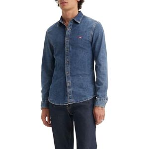 Levi's Herren Hemd Battery Housemark mit Logo, Slim Fit, Blau (Trinity Medium Wash), M Levi's Herren Hemd Battery Housemark mit Logo, Slim Fit, Blau (Trinity Medium Wash), M