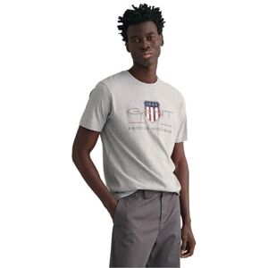GANT Herren Reg Archive Shield T-shirt T Shirt, Grey Melange, XL EU GANT Herren Reg Archive Shield T-shirt T Shirt, Grey Melange, XL EU