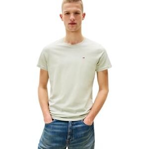 Tommy Jeans Herren T-Shirt Kurzarm Original Slim Fit, Grün (Misty Sage), 3XL Tommy Jeans Herren T-Shirt Kurzarm Original Slim Fit, Grün (Misty Sage), 3XL