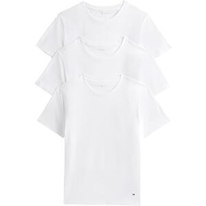 Tommy Hilfiger Herren 3er Pack T-Shirts Kurzarm Stretch Rundhalsausschnitt, Weiß (White/White/White), XL Tommy Hilfiger Herren 3er Pack T-Shirts Kurzarm Stretch Rundhalsausschnitt, Weiß (White/White/White), XL