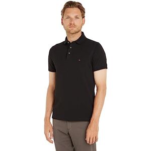 Tommy Hilfiger Herren Poloshirt Kurzarm 1985 Slim Fit, Schwarz (Black), S Tommy Hilfiger Herren Poloshirt Kurzarm 1985 Slim Fit, Schwarz (Black), S