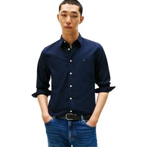 Tommy Hilfiger Herren Hemd Flex Poplin Kent Collar Slim Fit, Blau (Desert Sky), L Tommy Hilfiger Herren Hemd Flex Poplin Kent Collar Slim Fit, Blau (Desert Sky), L