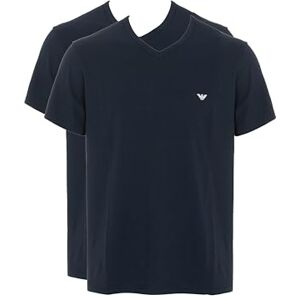 Giorgio Armani Man's Core Logoband 2-Pack V Neck T-Shirt Blue M Regular, Armani Blue/Armani Blue, M Giorgio Armani Man's Core Logoband 2-Pack V Neck T-Shirt Blue M Regular, Armani Blue/Armani Blue, M
