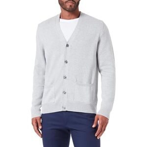 Amazon Essentials Herren Strickjacke aus Baumwolle, Hellgrau Meliert, S Amazon Essentials Herren Strickjacke aus Baumwolle, Hellgrau Meliert, S