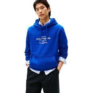 Tommy Hilfiger Herren Hoodie Oval Graphic mit Logo, Blau (Wedge Blue), XS Tommy Hilfiger Herren Hoodie Oval Graphic mit Logo, Blau (Wedge Blue), XS