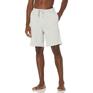 Amazon Essentials Herren Schlafanzug-Shorts In 23 cm Länge Aus Strick (Erhältlich In Übergröße), Hellgrau Meliert, M Amazon Essentials Herren Schlafanzug-Shorts In 23 cm Länge Aus Strick (Erhältlich In Übergröße), Hellgrau Meliert, M
