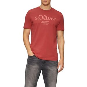s.Oliver Herren T-Shirt mit Logo-Print – aus Baumwolle, Regular Fit, Rundhals s.Oliver Herren T-Shirt mit Logo-Print – aus Baumwolle, Regular Fit, Rundhals